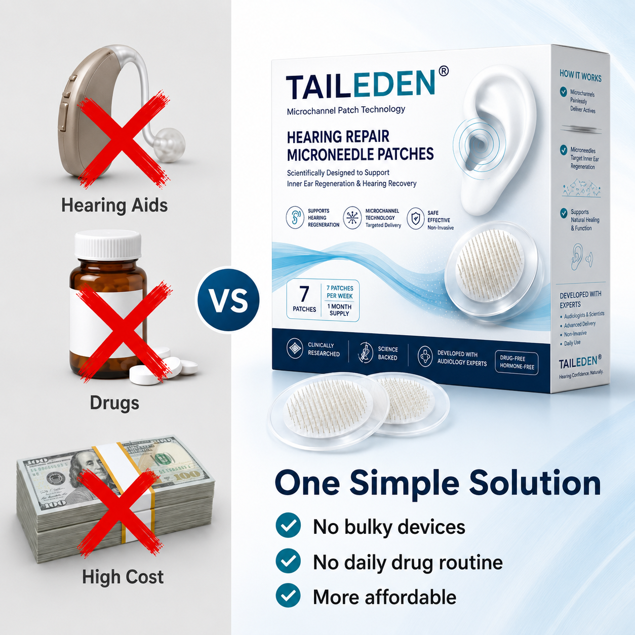 🔥BUY 1 GET 1 FREE! Ear Repair Patch: Tinnitus & Hearing Loss Relief✨