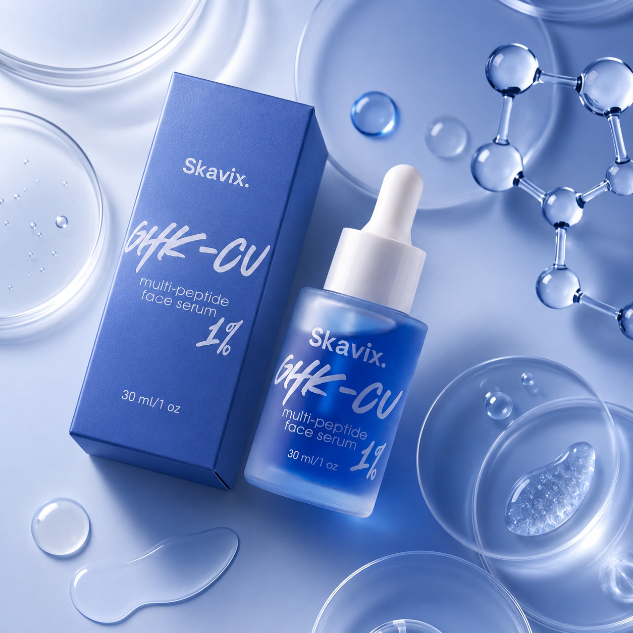 Skavix GHK-Cu 1% Triple-Peptide Regenerative Serum