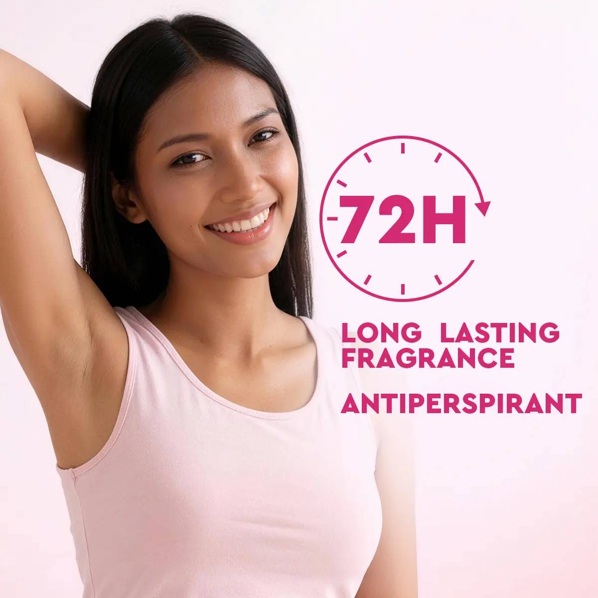 72H long lasting fragrance antiperspirant