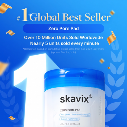💧 Skavix Zero Pore Pad | AHA + BHA Pore & Blackhead Care Pads, 70 Pads