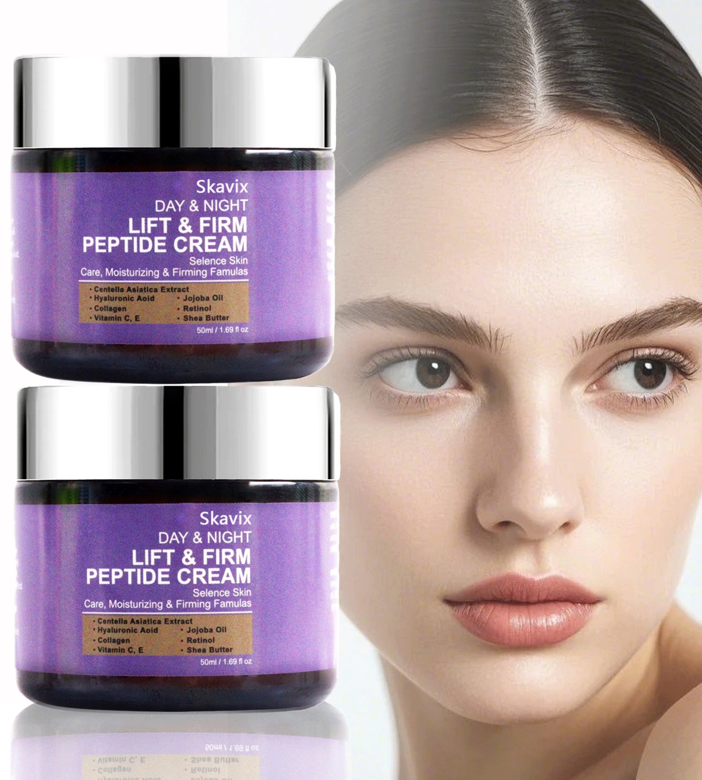 🧬Advanced Multi-Peptide Firming Cream ✦ Lightweight Day & Night Moisturizer