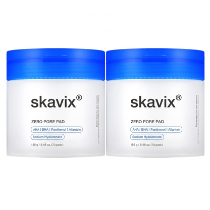 💧 Skavix Zero Pore Pad | AHA + BHA Pore & Blackhead Care Pads, 70 Pads