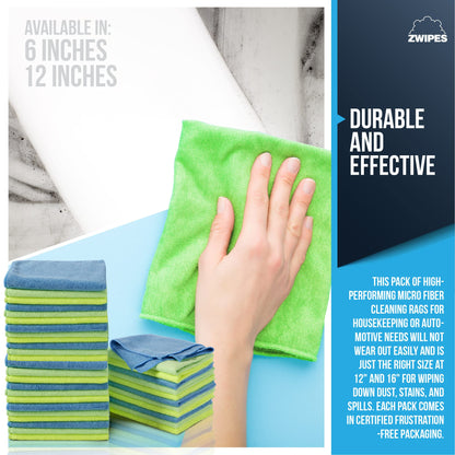 Microfiber Cleaning Cloths | All-Purpose | Assorted Colors | 36 Pack