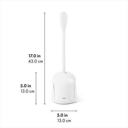 Hideaway Compact Toilet Brush | Firm bristles for effective cleaning, comfortable non-slip handle, compact storage