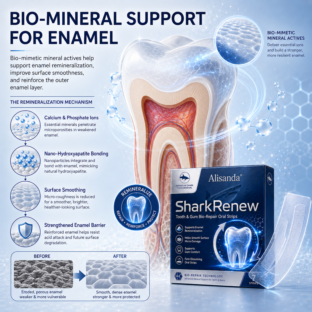 Alisanda® SharkRenew Bio-Mineral Tooth Repair Gel