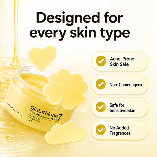 ✨ Glutathione Brightening Hydrogel Spot Patches for Dark Spot & Tone Care