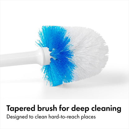 Hideaway Compact Toilet Brush | Firm bristles for effective cleaning, comfortable non-slip handle, compact storage