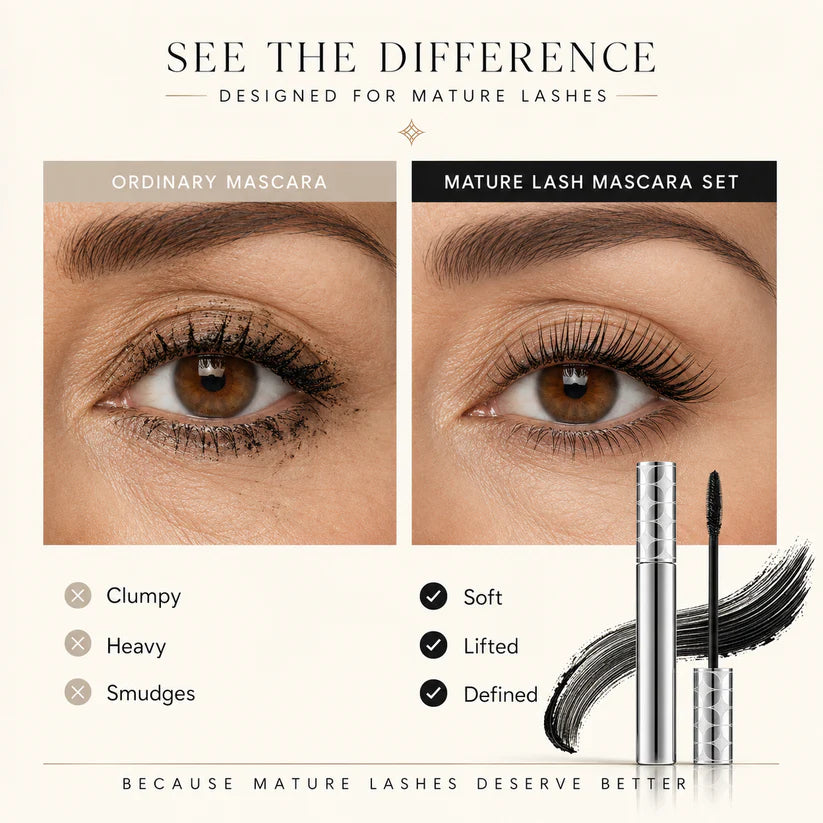 Metal Wand Tubing Mascara – 24H Smudge-Proof Length & Curl ✨👁️🖤
