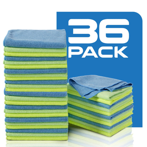 Microfiber Cleaning Cloths | All-Purpose | Assorted Colors | 36 Pack