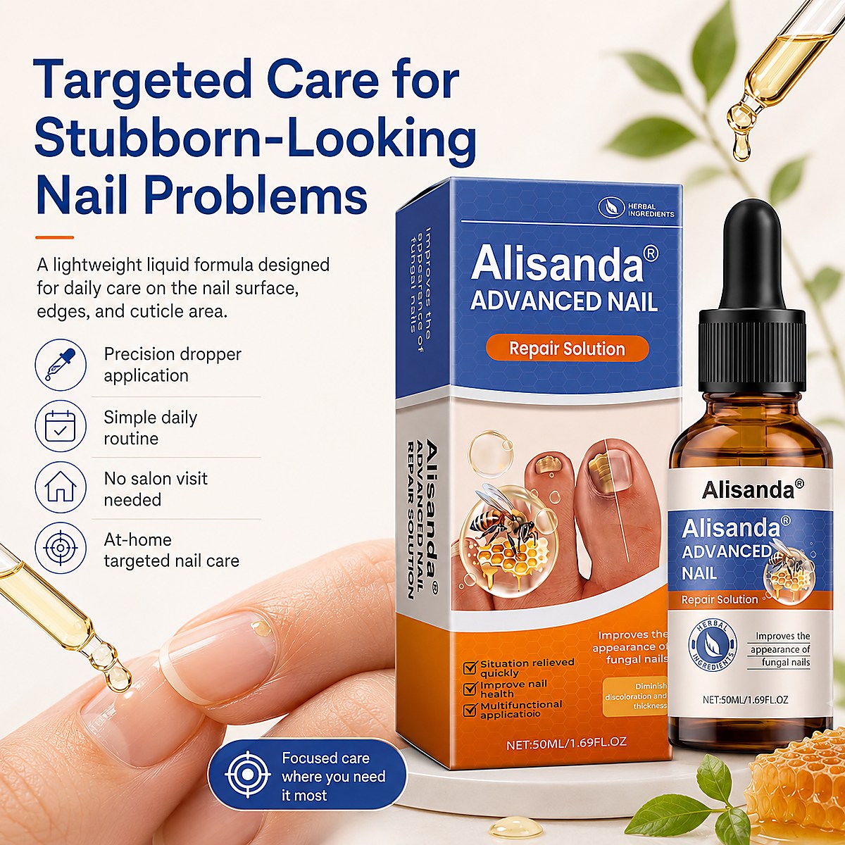 Targeted dropper nail care