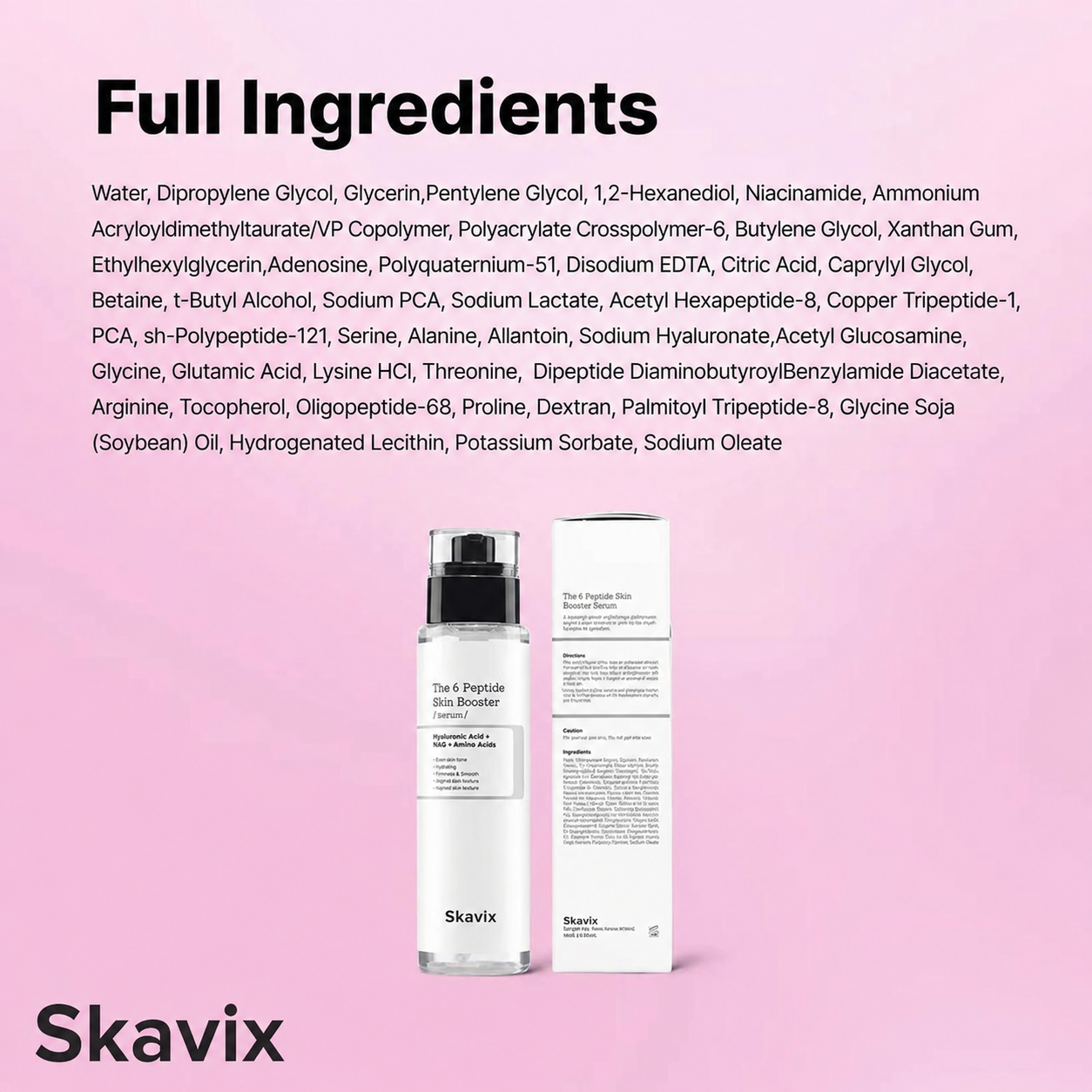✨ 6-Peptide Collagen Toner Serum – Hydrating Skin Booster for Dull, Uneven-Looking Skin 💧