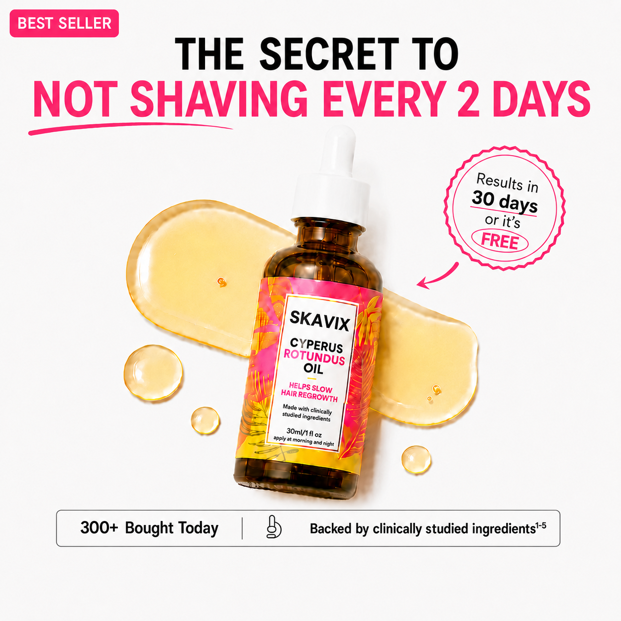 Anti-Hair Growth Oil ✨ Slower Regrowth, Smoother Skin