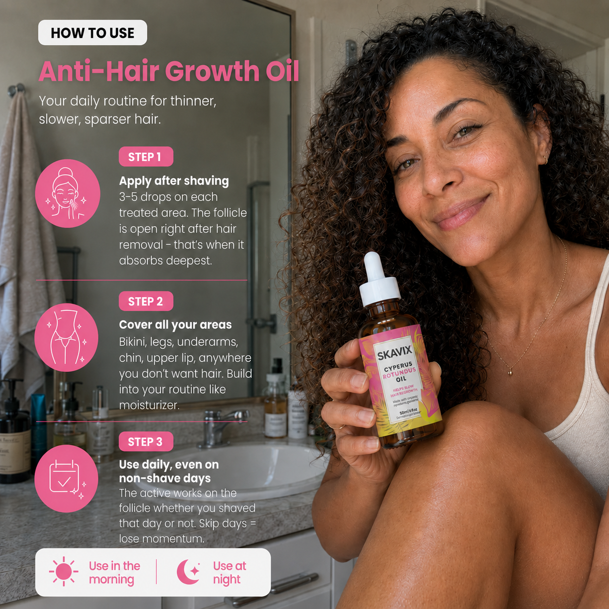 Anti-Hair Growth Oil ✨ Slower Regrowth, Smoother Skin