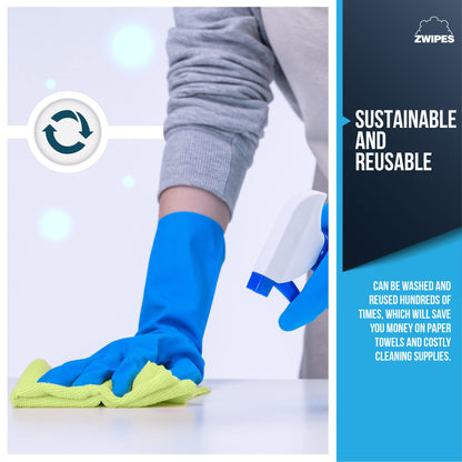 Microfiber Cleaning Cloths | All-Purpose | Assorted Colors | 36 Pack