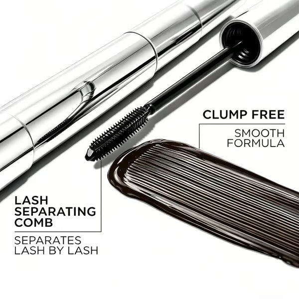 Metal Wand Tubing Mascara – 24H Smudge-Proof Length & Curl ✨👁️🖤