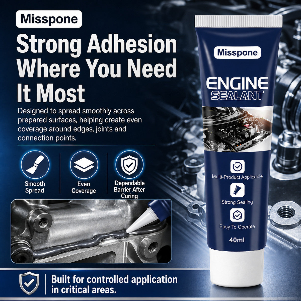 Controlled sealant application around an automotive metal joint