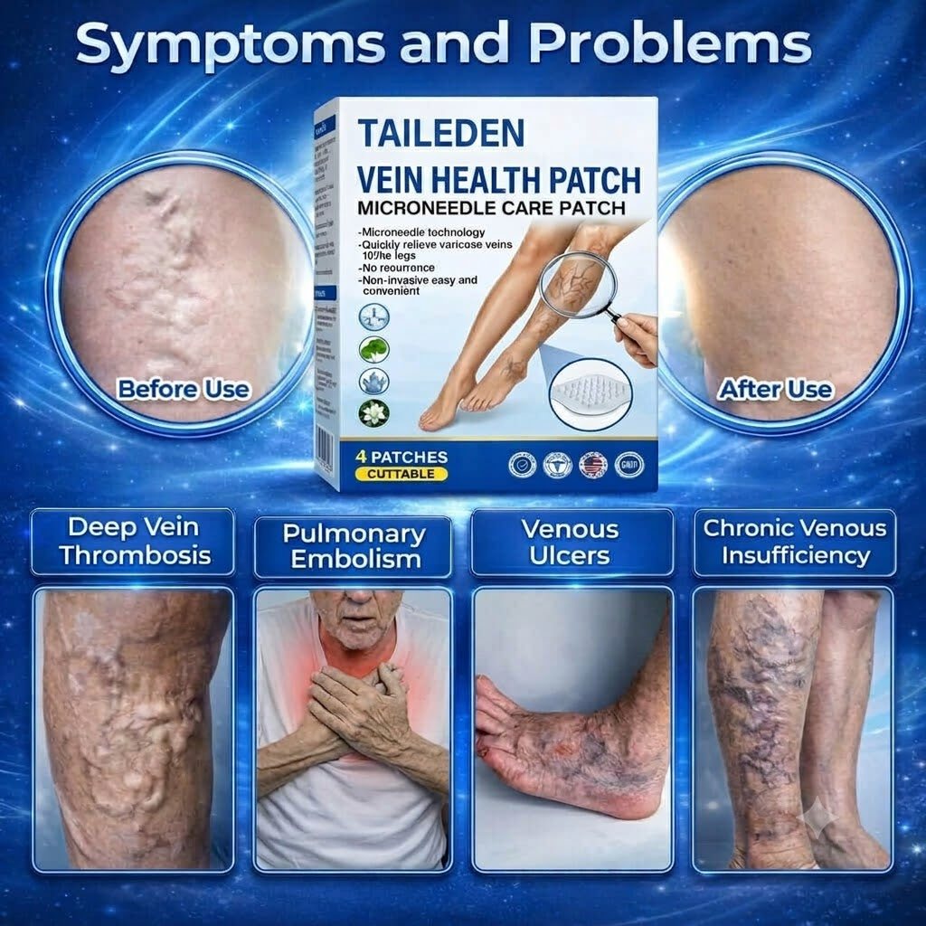 TAILEDEN Vein Health Patch symptoms and problems